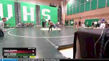 61 lbs Round 3 - Maile Travers, Junior Gaels WC vs Krew Zesiger, Southern Utah Elite