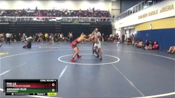 157 lbs Cons. Round 4 - Giovanni Ruiz, Bakersfield vs Phu Le, Sacramento City College