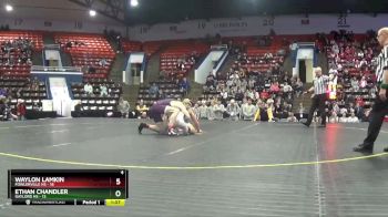 165 lbs Quarterfinals (8 Team) - Waylon Lamkin, Fowlerville HS vs Ethan Chandler, Gaylord HS