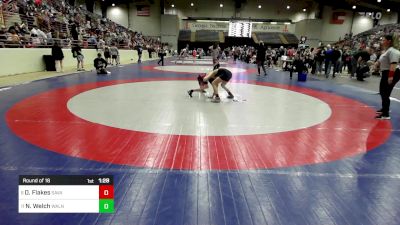 90 lbs Round Of 16 - Dathan Flakes, Savannah Wrestling Center vs Noah Welch, Walnut Grove Wrestling Club