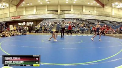 85 lbs Round 1 (6 Team) - Zander Treesh, Garrett Wrestling Club vs Zander Ballenger, Delta Wrestling Club Inc.