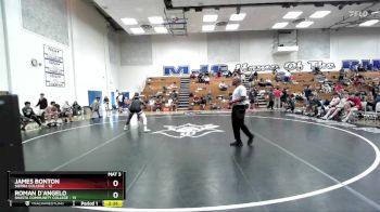 174 lbs Round 1 (16 Team) - James Bonton, Sierra College vs Roman D`Angelo, Shasta Community College