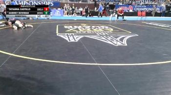 Girls-110 lbs Semifinal - Tatianna Castillo, Lowell (Girls) vs Aubrey Bowman, Davison (Girls)