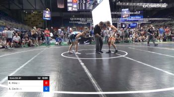 132 lbs Cons 64 #1 - Kaden Hine, Idaho vs Austin Davis, Washington