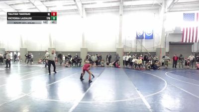 63-68 lbs Semifinal - Victoria Lazalde, Team Prestige Wrestling vs Taliyah Takitaki, Westlake