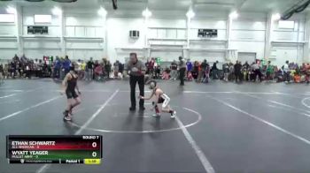 48 lbs Round 7 (8 Team) - Wyatt Yeager, Mullet Army vs Ethan Schwartz, All-American