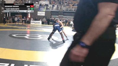 126 lbs Round Of 32 - Desmond Brown, Mount De Sales Academy vs Alex Marchetti, Wyoming Seminary