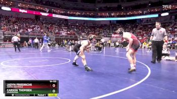 1A-132 lbs Quarterfinal - Carson Thomsen, Underwood vs Jadyn Friedrichs, Akron-Westfield