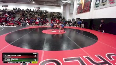 120 lbs Quarterfinal - Alijah Gabaldon, Eaglecrest vs Ethan Brown, Broomfield