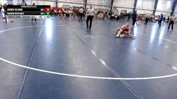 Silver 125 lbs Champ. Round 2 - Gavin Rockey, Wisconsin-Eau Claire vs Aiden Slama, Wisconsin-La Crosse