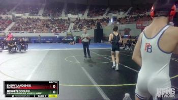 D3-126 lbs Cons. Semi - Bergen Doolen, American Leadership Academy Gilbert vs Shevy Landis-Ku, Poston Butte