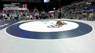 285 lbs Champ. Rd Of 16 - Preston Wagner, NE vs Henry Vander Heiden, WI