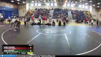 160 lbs Cons. Round 4 - Luke Vickers, D1 Wrestling Academy vs Jose Milord*, Bloomingdale High School