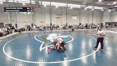 184 lbs 3rd Place Match - Souleymane Diarra, Wilkes vs Jack McCaffrey, Scranton