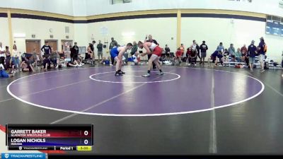 79 lbs Round 3 - Garrett Baker, Gladiator Wrestling Club vs Logan Nichols, Indiana