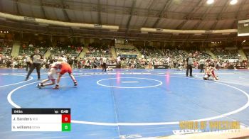 84 lbs Consi Of 16 #1 - Joshua Sanders, Red Cobra Westling Academy vs Kellen Williams, DCWA