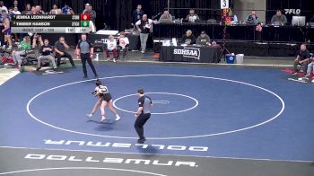 100 lbs Cons. Semi - Jenika Leonhardt, Sturgis Brown vs Timber Hanson, Stanley County