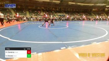 77 lbs Round Of 16 - Kaidence Cisneroz, Powerhouse Wrestling vs Vayda Chavez, GOLDRUSH Academy