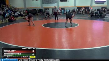 190 lbs Cons. Round 1 - Kennedee Dunning, Waterloo West vs Abigial Carr, Iowa City, Liberty