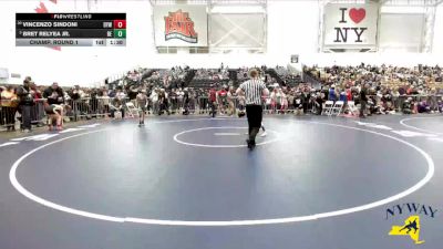 75 lbs Champ. Round 1 - Bret Relyea Jr., Brawler Elite vs Vincenzo Sindoni, Duanesburg-Schoharie Youth Wrestling