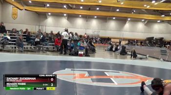 157 lbs Cons. Round 3 - Zachary Zuckerman, Delaware Valley vs Keagen Mabie, Manchester