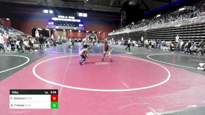 78 lbs Semifinal - Foster Baldwin, Sturgis AAU vs Aspen Frasier, Black Hills Academy