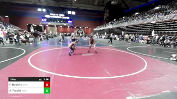 78 lbs Semifinal - Foster Baldwin, Sturgis AAU vs Aspen Frasier, Black Hills Academy