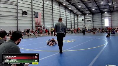 82 lbs Quarters - Leila Linton, Midwest Assasins Blue vs Lily Wilson, STORMETTES