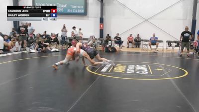 56 lbs Rr Rnd 6 - Cameron Leng, MPOWER Girls Wrestling Club - W vs Hailey Worden, Mat Demon - W