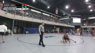 105 lbs 5th Place - Anthony LaBella, South Plainfield vs Carter Applebaum, Bradley Beach