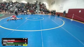 150 lbs Champ. Round 1 - Logan Julander, Kemmerer vs Riley Roduner, Buffalo