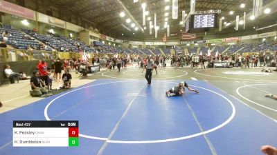 78 lbs 3rd Place - Knox Peasley, Omak Wrecking Crew Wrestling vs Henry Dumbleton, Bear Cave WC