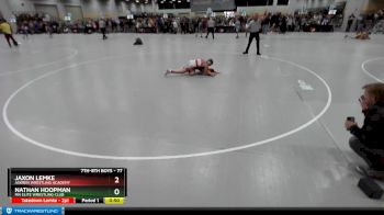 77 lbs Cons. Round 5 - Jaxon Lemke, Askren Wrestling Academy vs Nathan Hoopman, MN Elite Wrestling Club