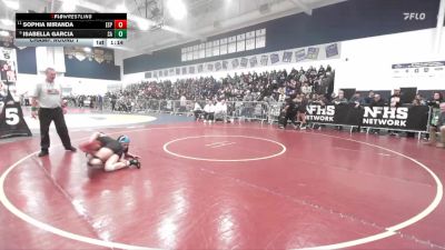135 lbs Champ. Round 1 - Sophia Miranda, Esperanza vs Isabella Garcia, Santa Ana