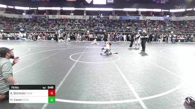 79.1 lbs Quarterfinal - Angelina Schmalz, Pleasant Hill Youth Wrestling Club vs Holly Eason, Derby Wrestling Club