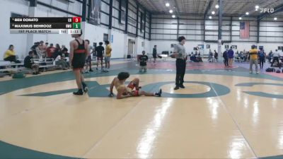 113 lbs 1st Place Match - Ben Donato, Caesar Rodney vs Maximus Behrooz, Richmond Wrestling Club