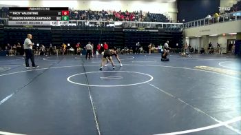 125 lbs Champ. Round 2 - Mason Barros-Santiago, Rio Hondo College vs Troy Valentine, Lassen College