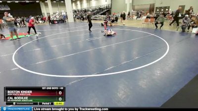 45 lbs 3rd Place Match - Cal Boehlke, No Nonsense Wrestling vs Boston Kinder, Nixa Youth Wrestling