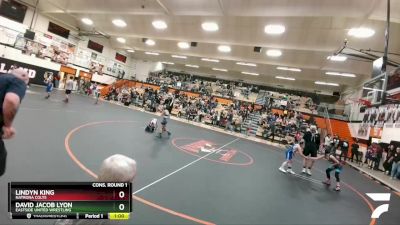 67 lbs Cons. Round 1 - David Jacob Lyon, Eastside United Wrestling vs Lindyn King, Natrona Colts