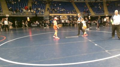 85 lbs 5th Place - Tayliee Brobeck, Jersey Shore vs Londyn Luciano, Twin Valley