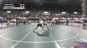 A - 190 lbs Semifinal - Wesley Walks, Hardin vs Holden Hoiness, Laurel