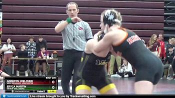 121D 1st Place Match - Addesyn Welcher, West Delaware, Manchester vs Eryca Martin, Vinton-Shellsburg