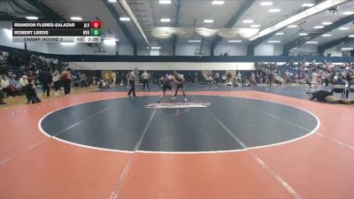 157 lbs Champ. Round 2 - Robert Leeds, New York University vs Brandon Flores-Salazar, Alvernia