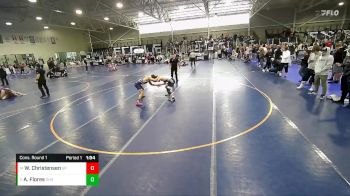 132 lbs Cons. Round 1 - Wyatt Christensen, Syracuse vs Adrian Flores, Skyline High School