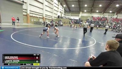 77 lbs Cons. Round 5 - Jack Holman, Juab Wrestling Club vs Landyn Adams, Salem Elite Mat Club