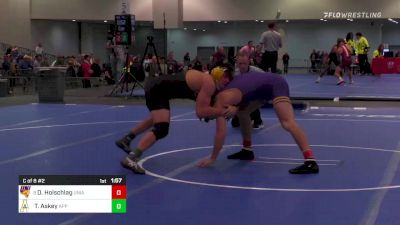 157 lbs C Of 8 #2 - Derek Holschlag, Northern Iowa vs Tommy Askey, Appalachian State