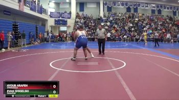 285 lbs Champ. Round 2 - Evan Smigelski, Swanton vs Ayoub Arafeh, Springfield