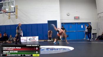 138 lbs Champ. Round 2 - Rider Seguine, Post Falls vs Cristopher Pena, South Fremont