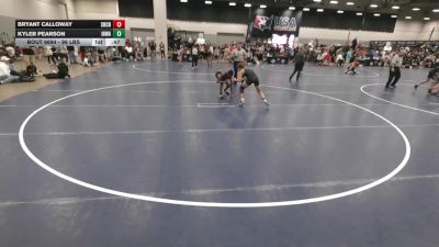 96 lbs Cons. Rd Of 16 - Kyler Pearson, Iron Hawk Wrestling Academy vs Bryant Calloway, Sherman Challenger's