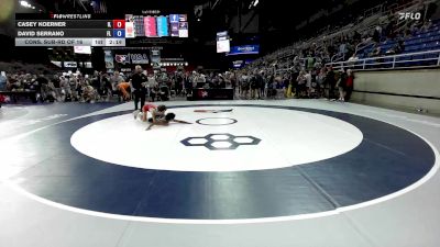 100 lbs Cons. Sub-rd Of 16 - Casey Koerner, IL vs David Serrano, FL